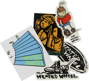 THE HEATED WHEEL 5/PK ASSORTED STICKER PACK #1