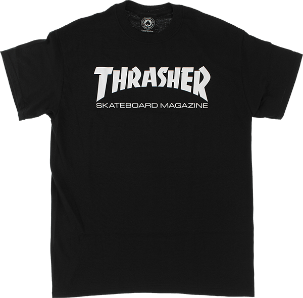 Thrasher Skate Mag T-Shirt - Size: MEDIUM Black/White