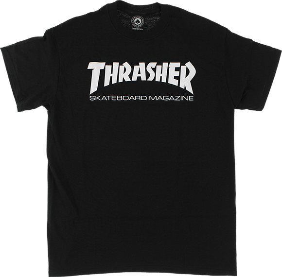 Thrasher Skate Mag T-Shirt - Size: MEDIUM Black/White