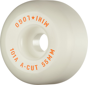 Mini Logo A-Cut 55mm 101a White  Skateboard Wheels (Set of 4)