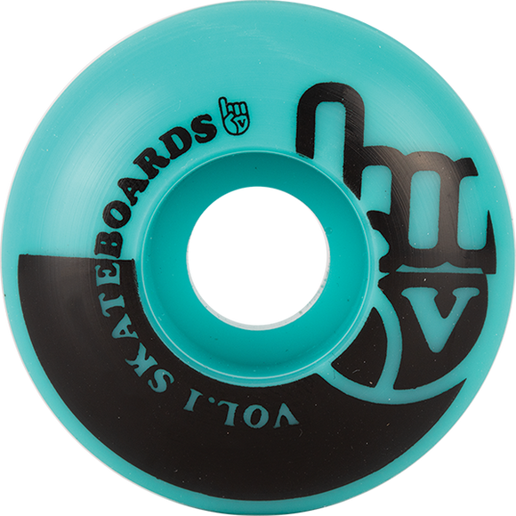 Vol.1 No.1 52mm Teal/Black Skateboard Wheels (Set of 4)