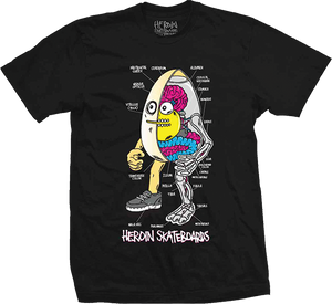 Heroin Anatomy Of An Egg T-Shirt - Size: X-LARGE Black