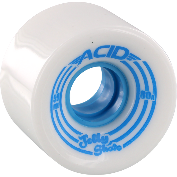 Acid Jelly Shots 59mm 82a White Skateboard Wheels (Set of 4)