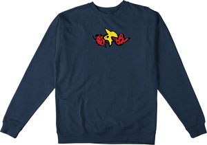 Krooked Ladybug Classic Crew Sweatshirt - X-LARGE Navy Heather