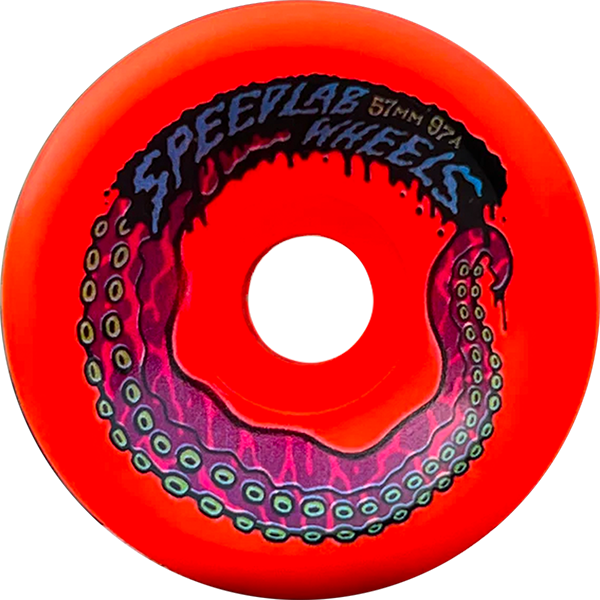 Speedlab Octo 57mm 97a Red Skateboard Wheels (Set of 4)