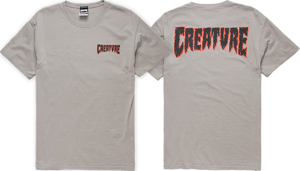 Creature Slaughter Outline T-Shirt - Size: SMALL Concrete Grey