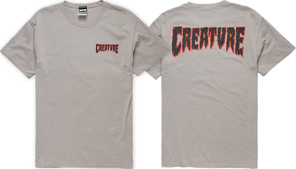 Creature Slaughter Outline T-Shirt - Size: SMALL Concrete Grey