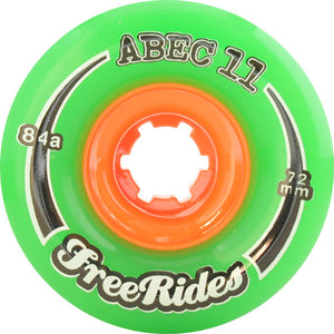 Abec 11 Freeride 66mm 84a Skateboard Wheels (Set Of 4) - Universo Extremo Boards