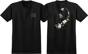Antihero Space Junk T-Shirt - Size: MEDIUM Black