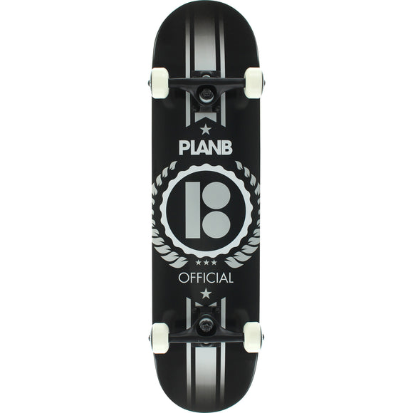 Plan B Seal 7.8 Black/Silver Complete Skateboard