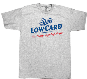 Lowcard Natty Logo T-Shirt - Size: X-LARGE Heather Grey