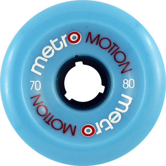 Metro Motion 70mm 80a Blue Wheels (Set of 4) - Universo Extremo Boards