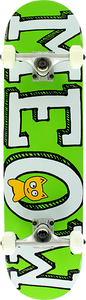 Meow Logo Complete Skateboard -7.75 Green 