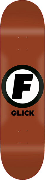 Foundation Glick Classic F Rust Skateboard Deck -8.0 DECK ONLY