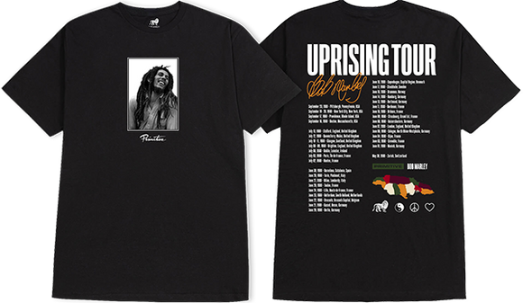 Primitive Uprising T-Shirt - Size: MEDIUM Black