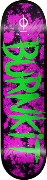 Burnkit Haze Skateboard Deck -8.0 Purple/Green DECK ONLY