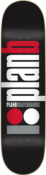 Plan B Classic Skateboard Deck -8.25 DECK ONLY