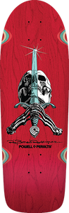 Powell Peralta Rodriguez Skull/Sword 10 Dk-10x30 Red Stain DECK ONLY