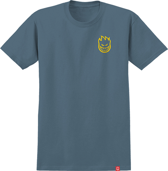 Spitfire Lil Bighead T-Shirt - Size: SMALL Blue/Yellow