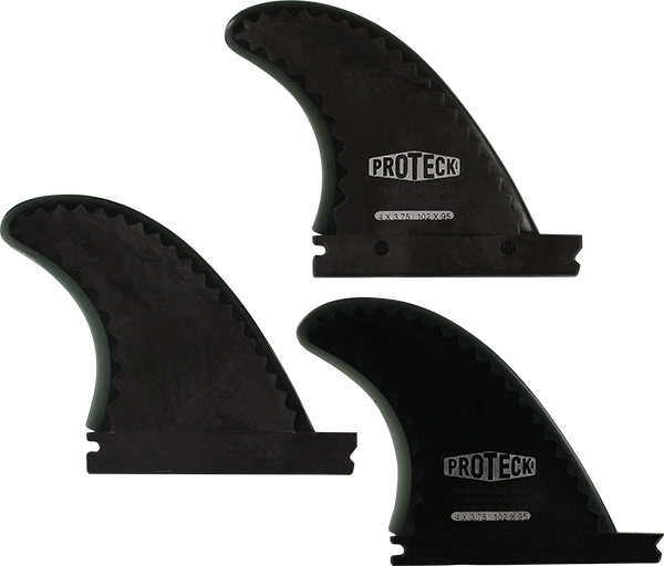 Proteck Perform Ffs Grom Thruster Set 4.0 Black Surfboard FIN 