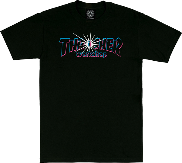 Thrasher X Alien Workshops Nova T-Shirt - Size: X-LARGE Black