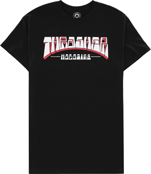 Thrasher Firme Logo T-Shirt - Size: MEDIUM Black