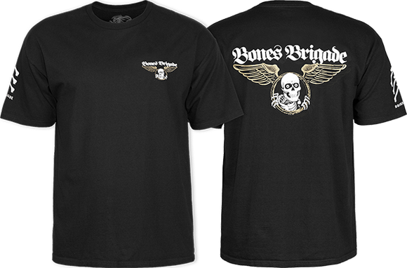 Bones Wheels Brigade An Autobiography T-Shirt - Size: MEDIUM Black
