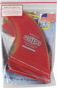 Proteck Super Flex Ffs Sup Quad Set 4.5 Red/Yellow Surfboard FIN 