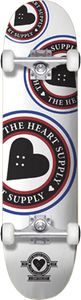 Heart Supply Orbit Logo Complete Skateboard -8.0 White 