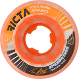 Ricta Asta Speedrings Slim 53mm 95a Clear//Orange Skateboard Wheels (Set of 4)