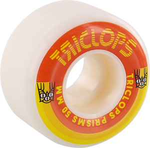 Triclops Prisms 50mm White Skateboard Wheels (Set of 4)