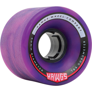 Hawgs Chubby Hawg 60mm 78a Purple/Pink Skateboard Wheels (Set of 4)
