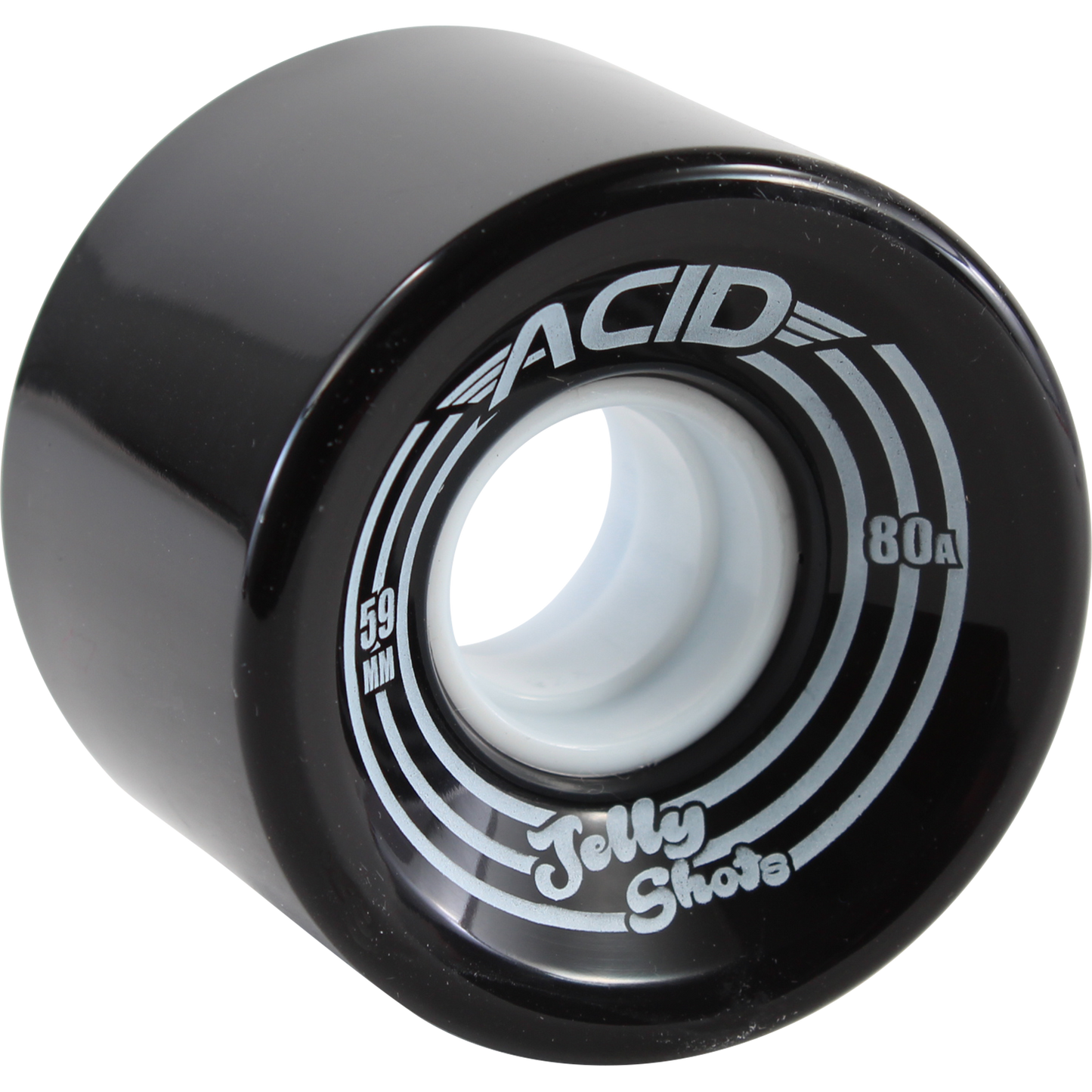 Acid Jelly Shots 59mm 82a Black Skateboard Wheels (Set of 4)