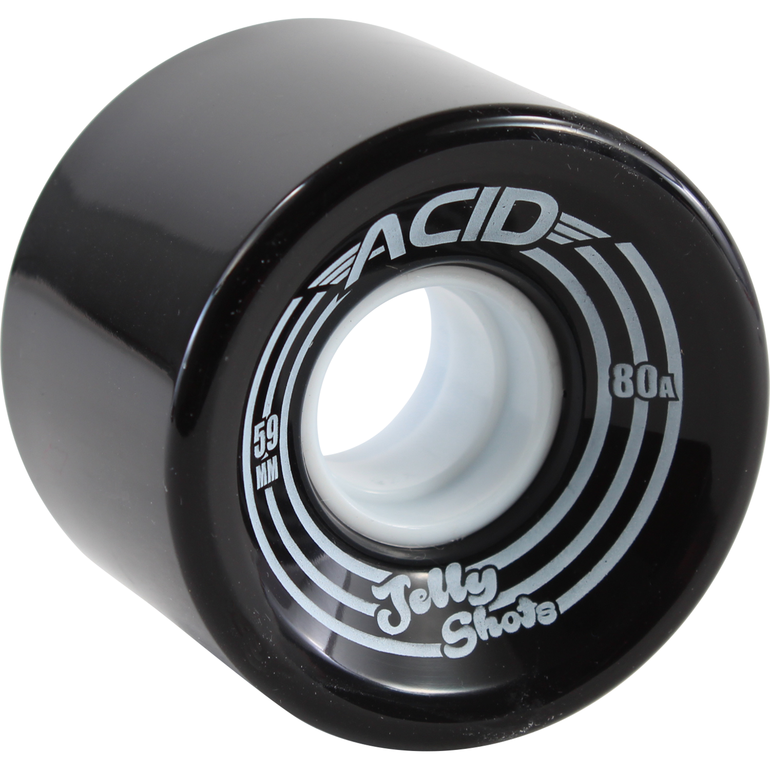 Acid Jelly Shots 59mm 82a Black Skateboard Wheels (Set of 4)