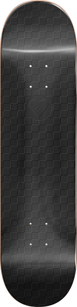 Hs Cosmic Checkerboard Skateboard Deck -8.25 Pearl Black DECK ONLY