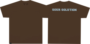 Sour Varsity T-Shirt - Size: LARGE Brown