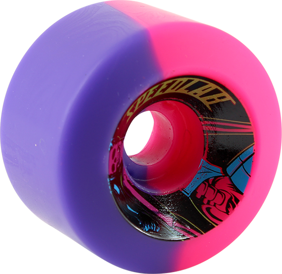 Speedlab Cruisers 60mm 90a Purple/Pink Split Se Skateboard Wheels (Set of 4)