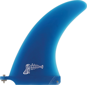 Ray Gun Fiberglass/Volan Center Fin 8.0" Blue Surfboard FIN 