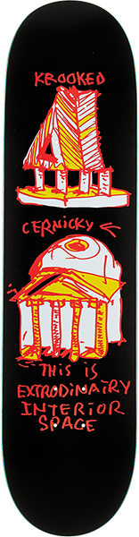 Krooked Cernicky Socrates Skateboard Deck -8.06 DECK ONLY