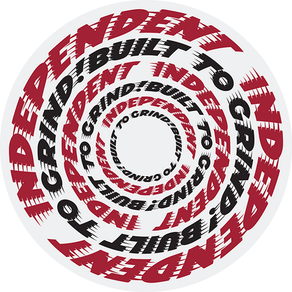 Independent Btg Speed Ring Sticker 4x4 Red/Black