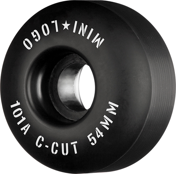 Ml C-Cut 54mm 101a Black  Skateboard Wheels (Set of 4)