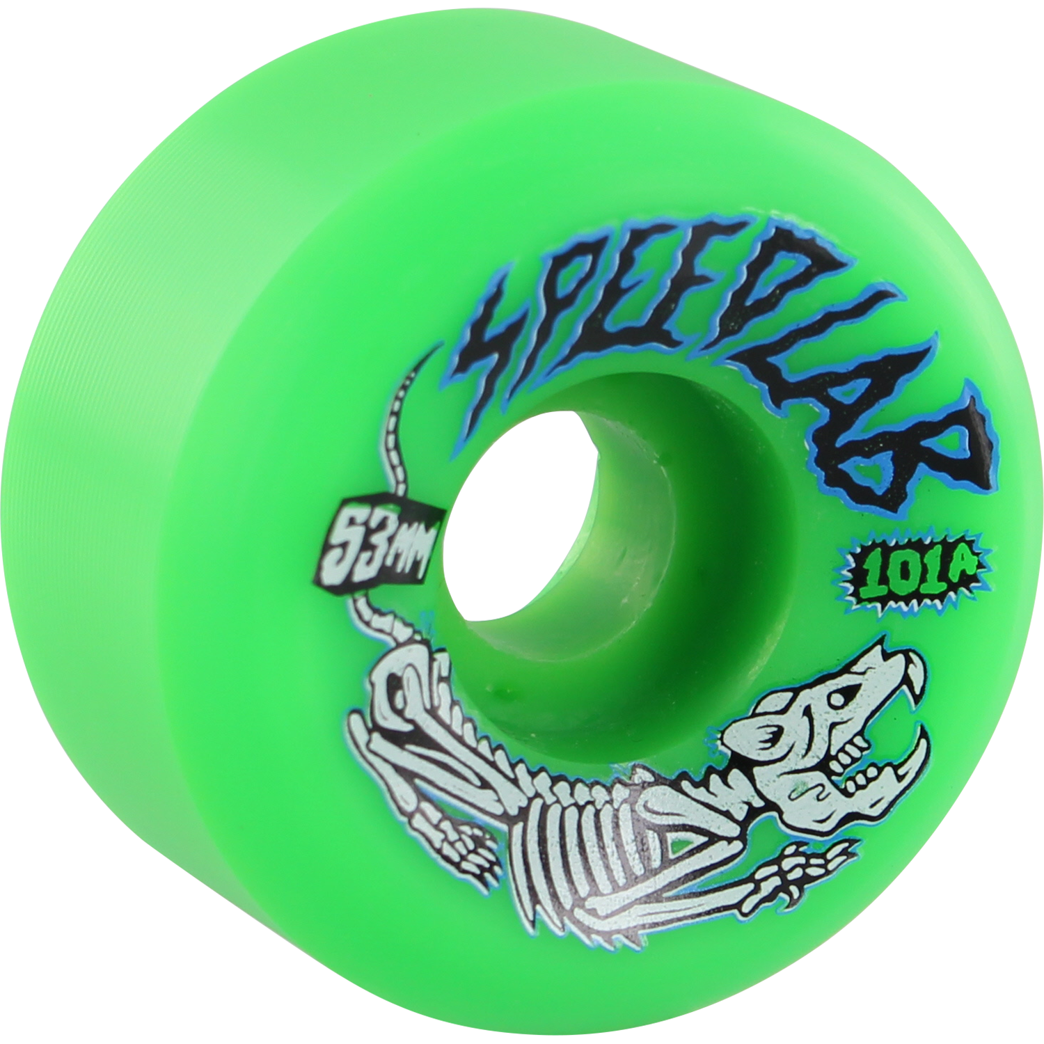 Speedlab Lab Rat 53mm 101a Green Skateboard Wheels (Set of 4)