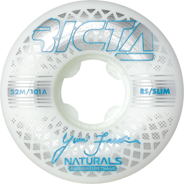 Ricta Yuri Reflective Naturals Slim 52mm 101a Skateboard Wheels (Set of 4)
