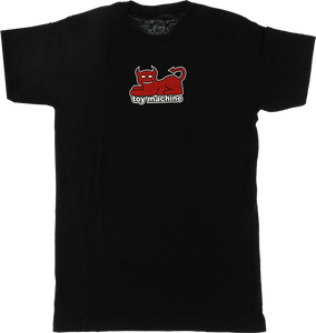 Toy Machine Devil Cat T-Shirt - Size: MEDIUM Black