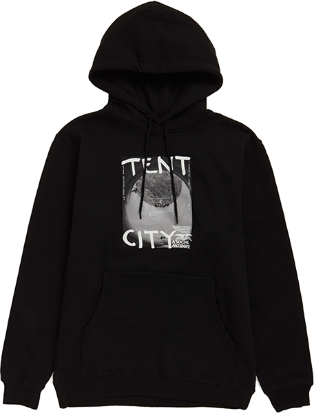 Antihero Tent City Hooded Sweatshirt - SMALL Black