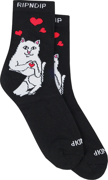 Rip N Dip Nermal Loves Mid Socks Black 
