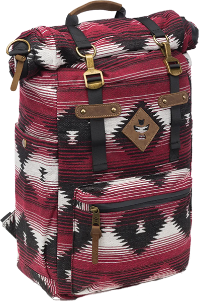 Revelry Drifter Rolltop Backpack 23l Maroon Pattern