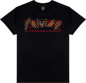 Thrasher Gato T-Shirt - Size: LARGE Black