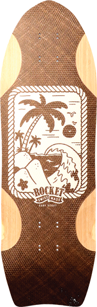 Rocket Scout Surf Skateboard Deck -9.25x28.8 DECK ONLY