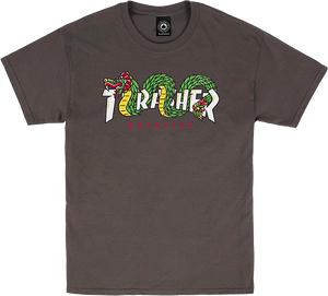 Thrasher Aztec T-Shirt - Size: SMALL Charcoal
